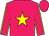 Rose body, yellow star, rose arms, yellow seams, rose cap