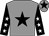 Grey, black star, black sleeves, white stars, grey cap, black star