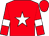 Red, white star, white armlets