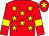 Red, yellow stars, armlets and star on cap