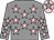 Grey, pink stars, pink cap, grey star