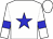 white, blue star, blue armbands