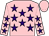 pink, purple stars, pink cap