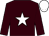 brown, white star and cap