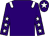 purple, white epaulettes, white stars on sleeves, white star on cap