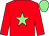 Red Body, Soft Green Star, Red Arms, Soft Green Cap