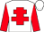 White body, red cross of lorraine, red arms, white cap