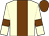 Cream, chocolate stripe, armlets and cap