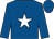 Royal blue, white star