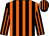 Black, Orange stripes