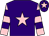 Purple, pink star, pink and purple hooped sleeves, purple cap, pink star