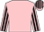 pink, black stripes on sleeves and cap