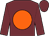 Garnet body, orange disc, garnet arms, garnet cap