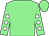 Light green, white spots on sleeves