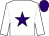 white, purple star and cap