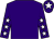 Purple, white stars on sleeves, purple cap, white star