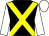 black, yellow cross belts, white sleeves, white cap