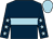 Dark blue, light blue hoop, dark blue sleeves, light blue stars and cap