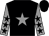 Black, grey star, grey sleeves, black stars