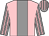 Pink, grey stripe, grey and pink striped sleeves and cap