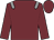 Garnet body, grey epaulettes, garnet arms, garnet cap