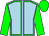 Blue-light body, green seams, green arms, green cap