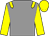 Grey, yellow epaulets, sleeves and cap