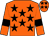 Orange, black stars and armlets