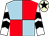 Light blue and red (quartered), white and black chevrons on sleeves, beige cap, black star