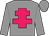 Grey body, rose cross of lorraine, grey arms, grey cap