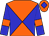 Orange body, big-blue diabolo, big-blue arms, orange armlets, orange cap, big-blue diamond