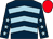 DARK BLUE, LIGHT BLUE chevrons, DARK BLUE sleeves, LIGHT BLUE stars, RED cap