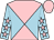 pink, light blue diabolo, light blue sleeves, pink stars, pink cap