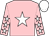 Pink, white star, pink sleeves, white stars and cap