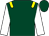 Dark green, yellow epaulets, white sleeves