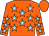 Orange, light blue stars, orange cap