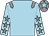 Blue-light body, grey epaulettes, blue-light arms, grey stars, grey cap, blue-light star