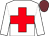 White, red cross, white arms, garnet cap