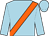 Light blue, orange sash