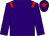 Purple, red epaulettes, red star on cap