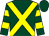 Dark green, yellow cross belts, hooped sleeves