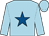 Light blue, royal blue star