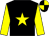 Black, yellow star and sleeves, quartered cap