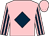 Pink, dark blue diamond, striped sleeves