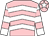 Pink, white chevrons, white and pink hooped sleeves, pink cap, white star