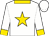 White, gold star, collar and cuffs, white cap