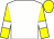 white, yellow sleeves, white armlets, yellow cap