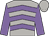 Light grey, mauve chevrons and sleeves, light grey cap