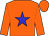 orange, blue star