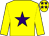 Yellow, purple star and stars on cap